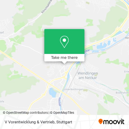 V Vorentwicklung & Vertrieb map