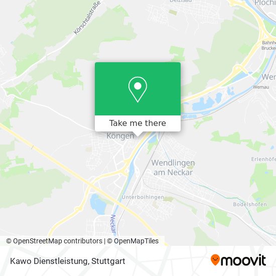 Kawo Dienstleistung map