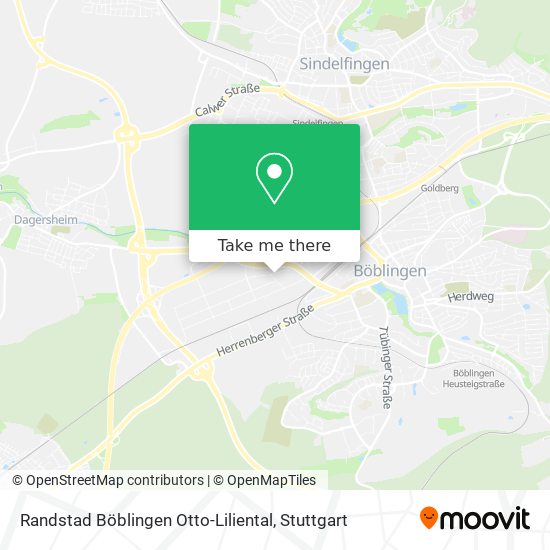 Randstad Böblingen Otto-Liliental map