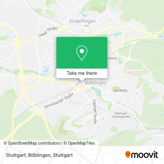 Карта Stuttgart, Böblingen