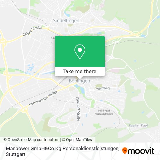 Карта Manpower GmbH&Co.Kg Personaldienstleistungen