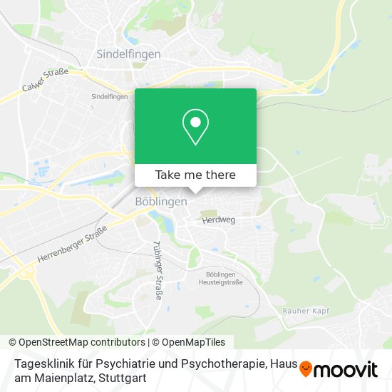 Tagesklinik für Psychiatrie und Psychotherapie, Haus am Maienplatz map