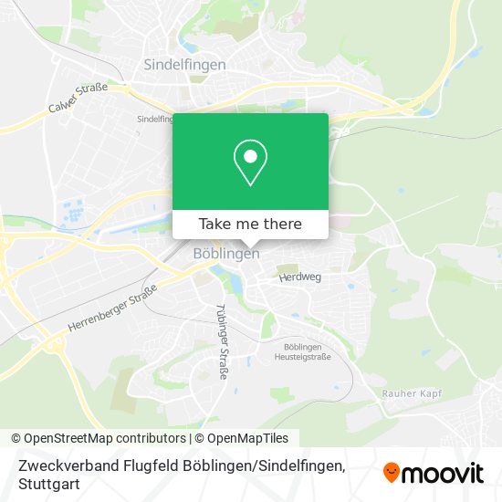 Карта Zweckverband Flugfeld Böblingen / Sindelfingen