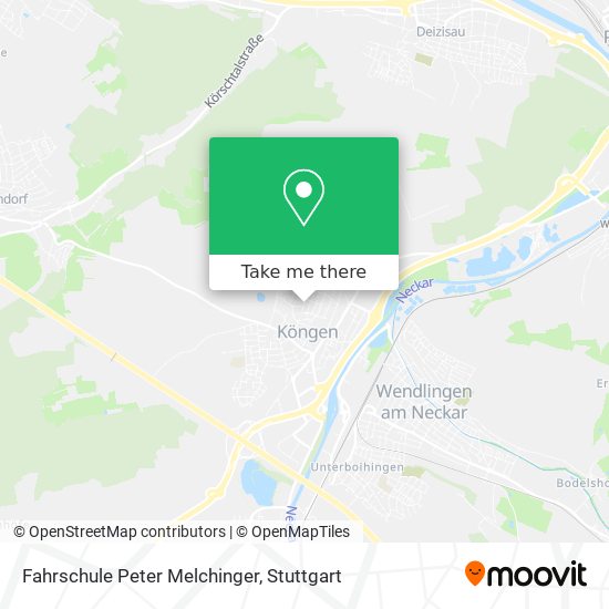 Fahrschule Peter Melchinger map