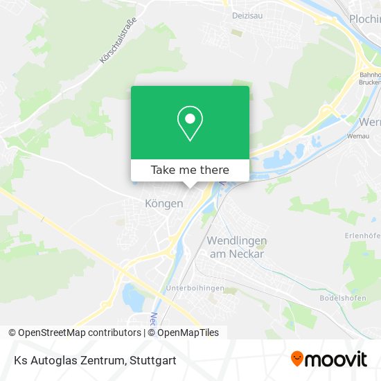 Ks Autoglas Zentrum map