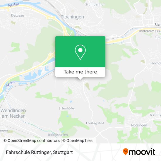 Fahrschule Rüttinger map