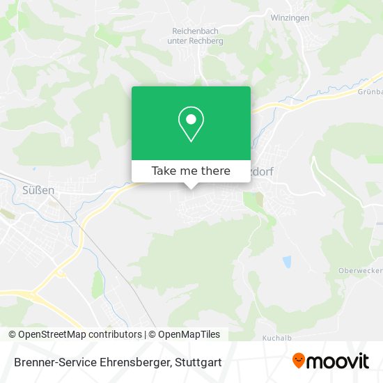 Brenner-Service Ehrensberger map