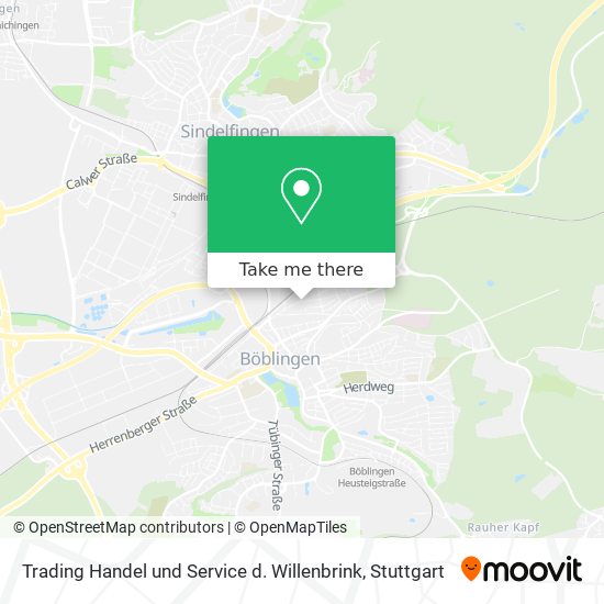 Trading Handel und Service d. Willenbrink map