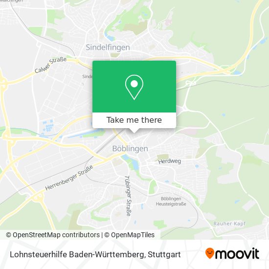 Карта Lohnsteuerhilfe Baden-Württemberg