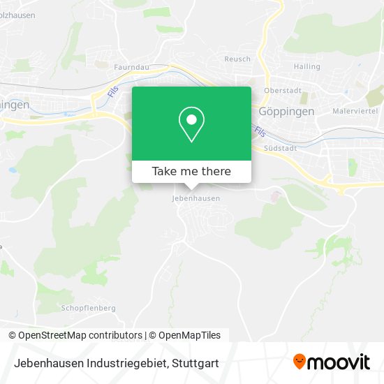 Jebenhausen Industriegebiet map