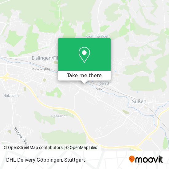 DHL Delivery Göppingen map