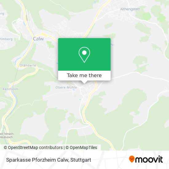 Sparkasse Pforzheim Calw map