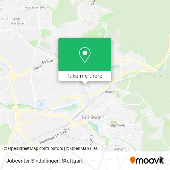 Jobcenter Sindelfingen map