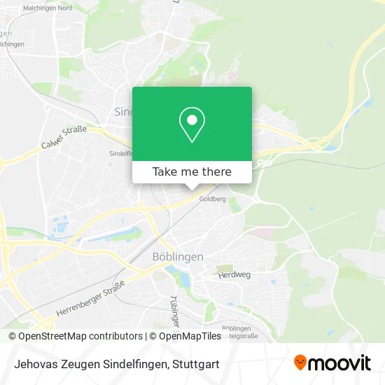 Карта Jehovas Zeugen Sindelfingen