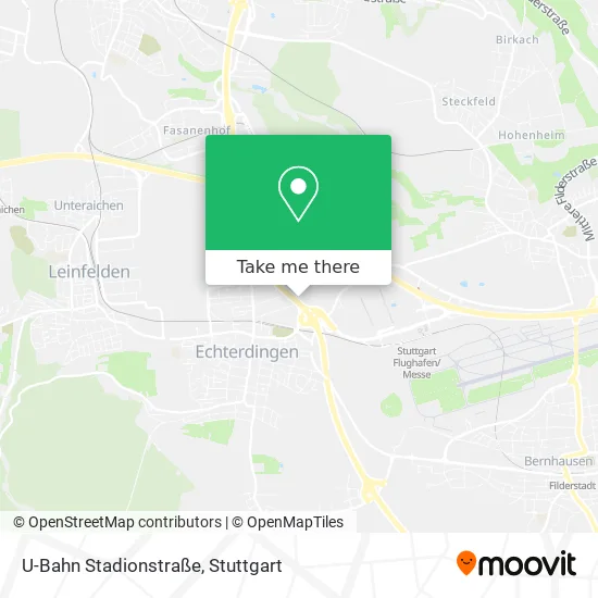 Карта U-Bahn Stadionstraße