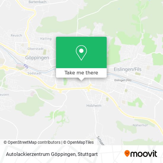 Autolackierzentrum Göppingen map