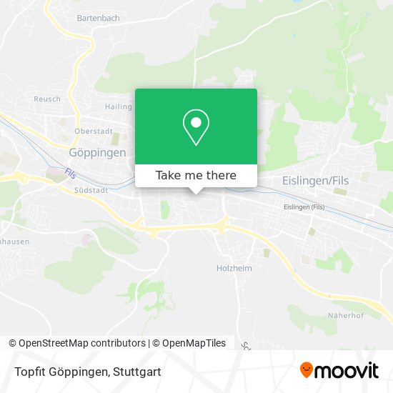 Topfit Göppingen map