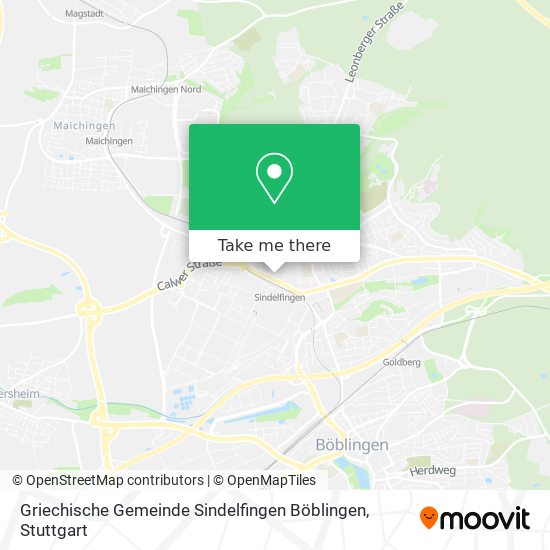 Griechische Gemeinde Sindelfingen Böblingen map