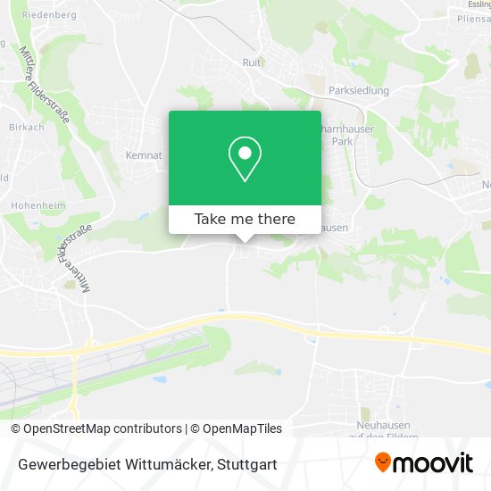 Gewerbegebiet Wittumäcker map