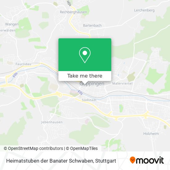 Карта Heimatstuben der Banater Schwaben