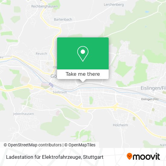 Карта Ladestation für Elektrofahrzeuge