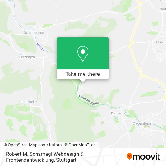 Карта Robert M. Scharnagl Webdesign & Frontendentwicklung