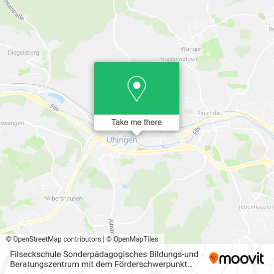 Карта Filseckschule Sonderpädagogisches Bildungs-und Beratungszentrum mit dem Förderschwerpunkt Lernen