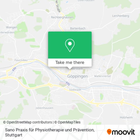 Sano Praxis für Physiotherapie und Prävention map