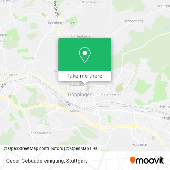 Gecer Gebäudereinigung map