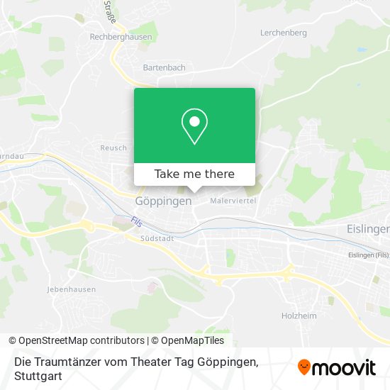 Карта Die Traumtänzer vom Theater Tag Göppingen