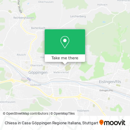 Chiesa in Casa Göppingen Regione Italiana map