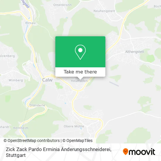 Карта Zick Zack Pardo Erminia Änderungsschneiderei