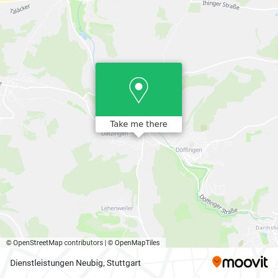 Dienstleistungen Neubig map