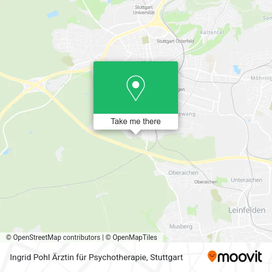 Карта Ingrid Pohl Ärztin für Psychotherapie