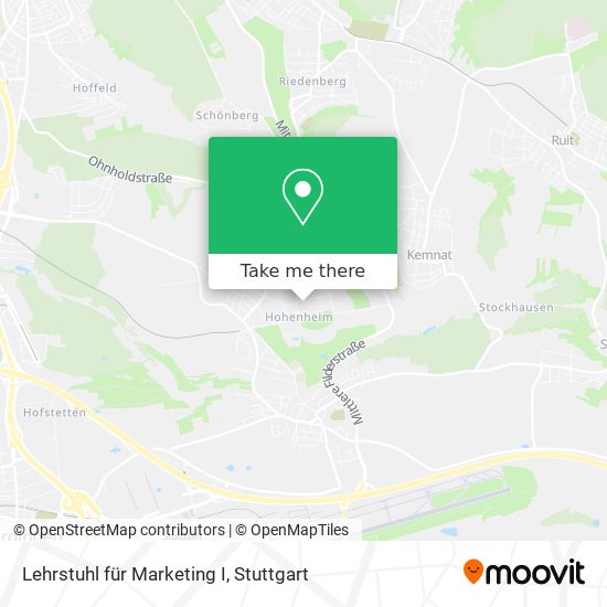 Lehrstuhl für Marketing I map