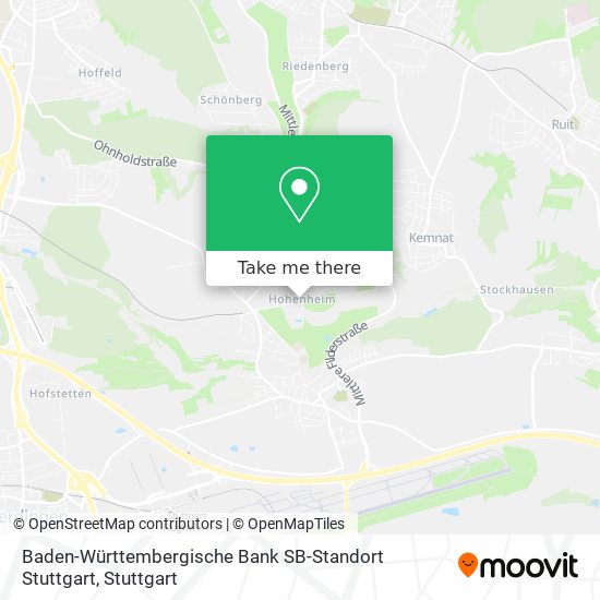 Baden-Württembergische Bank SB-Standort Stuttgart map