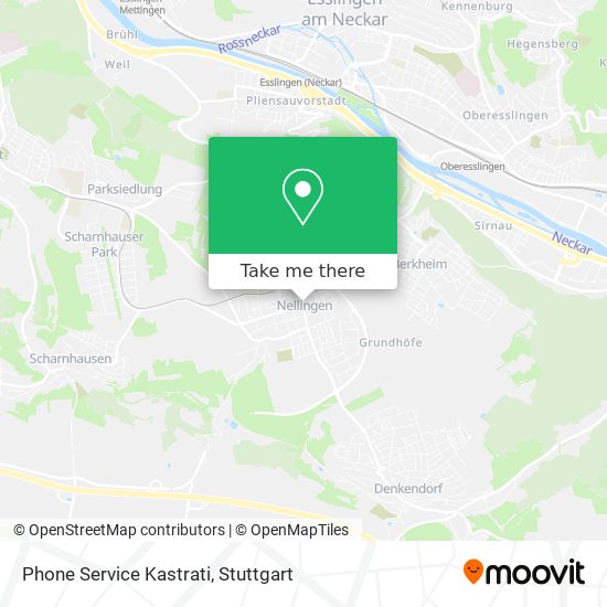 Phone Service Kastrati map