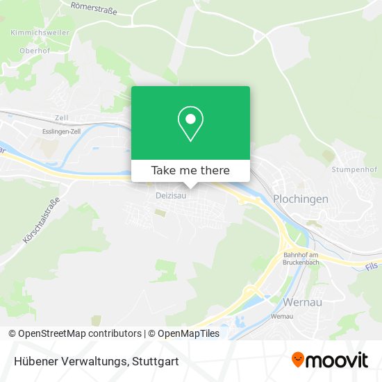 Hübener Verwaltungs map