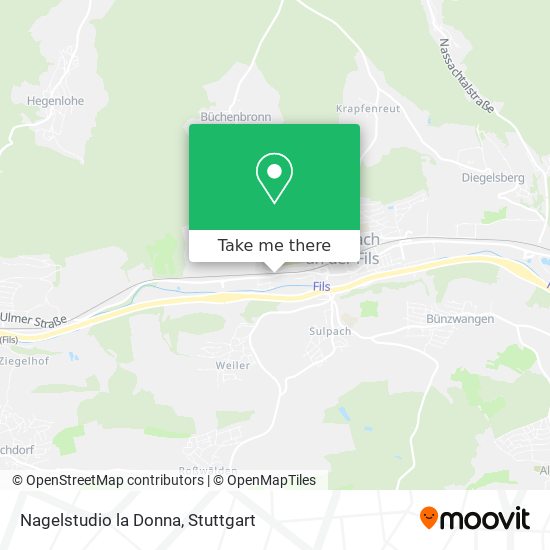 Nagelstudio la Donna map