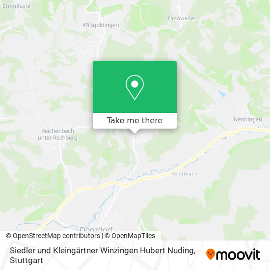 Карта Siedler und Kleingärtner Winzingen Hubert Nuding