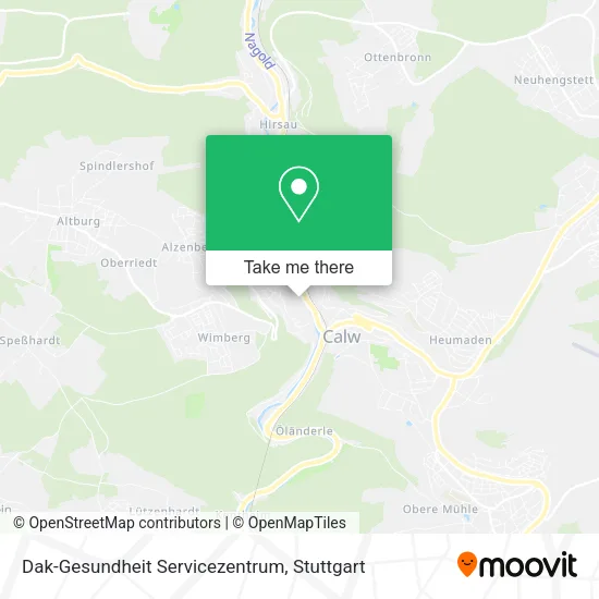 Карта Dak-Gesundheit Servicezentrum