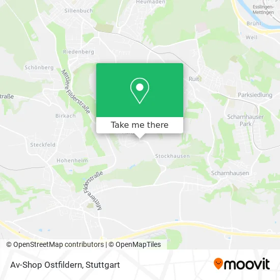 Карта Av-Shop Ostfildern