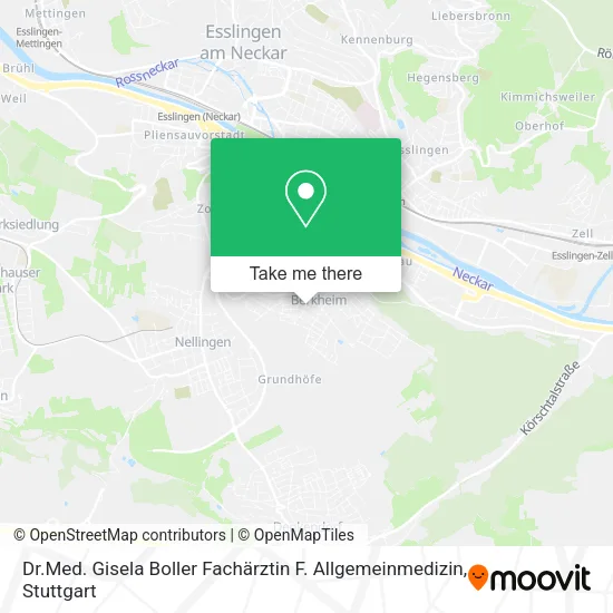 Dr.Med. Gisela Boller Fachärztin F. Allgemeinmedizin map