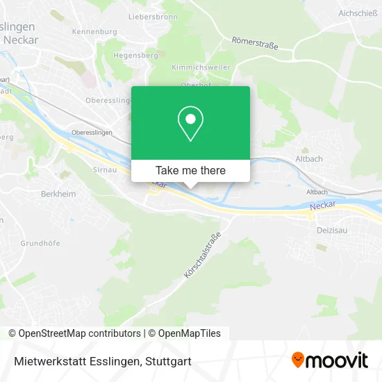 Карта Mietwerkstatt Esslingen