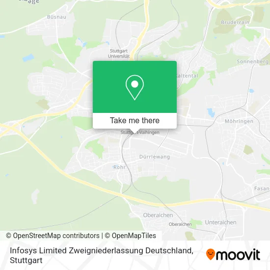 Карта Infosys Limited Zweigniederlassung Deutschland
