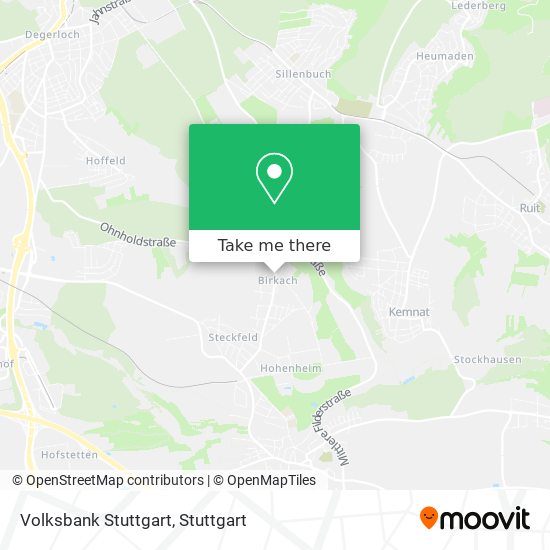 Volksbank Stuttgart map