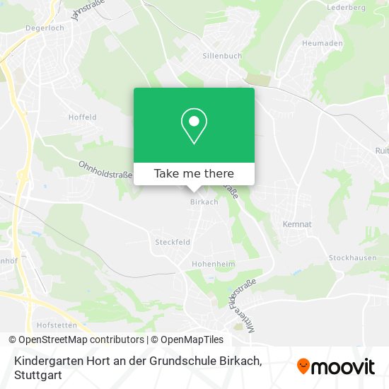 Kindergarten Hort an der Grundschule Birkach map