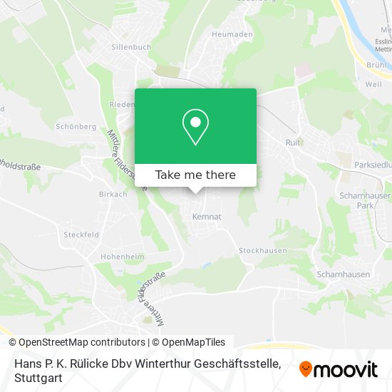 Hans P. K. Rülicke Dbv Winterthur Geschäftsstelle map