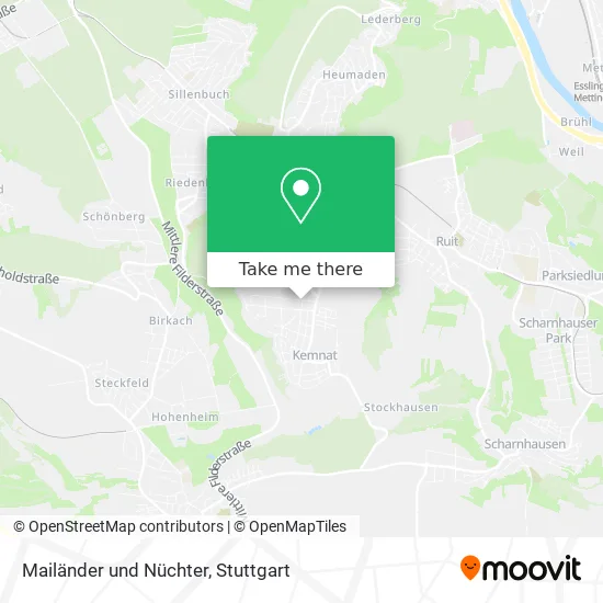 Карта Mailänder und Nüchter