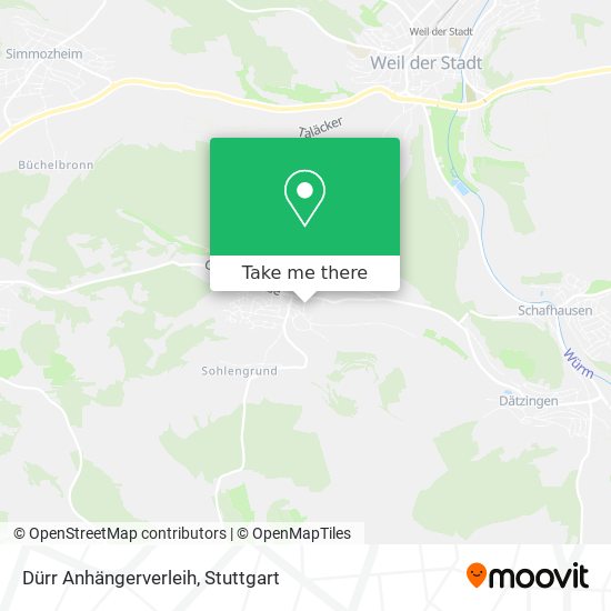 Dürr Anhängerverleih map